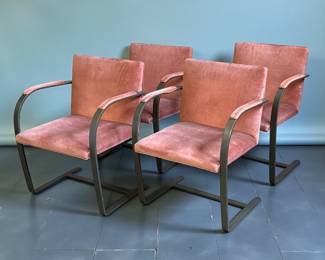 MIES VAN DER ROHE "Brno" Chairs, Set of 4
