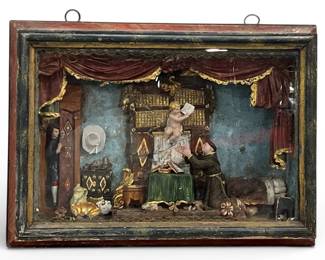 Mexican Religious Tableaux Shadowbox

