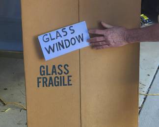70 lemans rear window glass in box