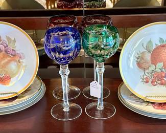 Still More "Harvest" Fine Bone China Available Shown with Fifth Avenue "Princess" Crystal Wine Goblets.