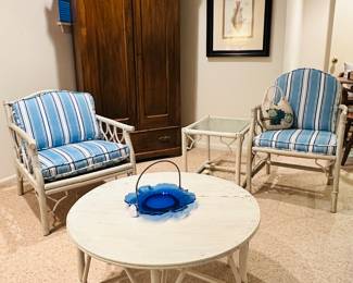 Still More Pieces of the Gorgeous and Solid Ficks Reed Co. Sofa Set.