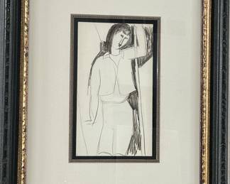 Amedeo Modigliani (1884-1920), 21"W x 27"H.