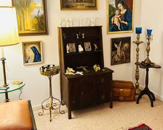 Lower Level Room Dedicated to Religious Artwork.