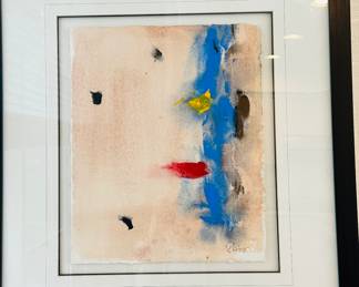 Karen Ross (CA), "Desert Sight" Pencil Signed Watercolor, 22" x 26".