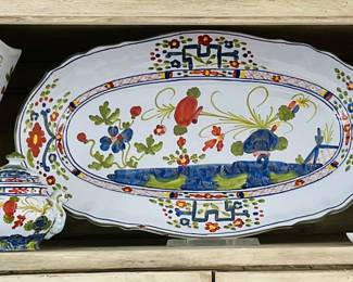 Vintage Carnation, "Faenza Garagano" Italian Serving Pieces Available!