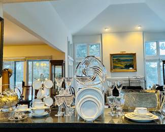 Small Sample of the Incredible Fine China, Crystal and Dinnerware Available!