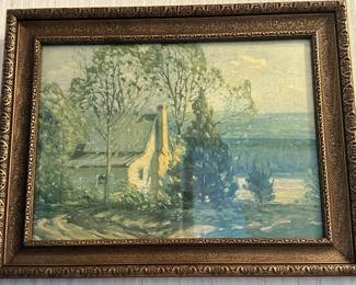 Gustav Wiegand (American), Signed Original Painting, 19.5 x 15.5