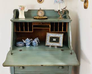 Open View of the Drop Down Secretary Desk.