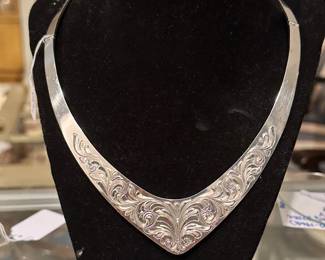 VOGT Sterling Silver Choker Necklace, 82 g