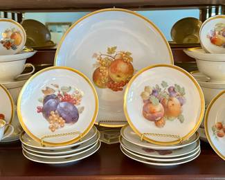 Gorgeous "Harvest" Vintage Fine Bone China by Gloria Bayreuth.