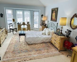 Filled with Beauty is Our Wonderful Primary Suite, Including the Gorgeous Kerman Area Rugm 8'7" x 11'.