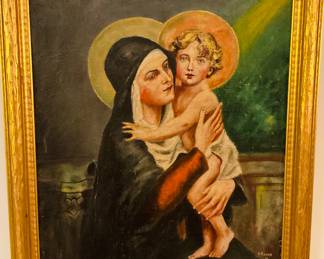 One of Many Signed A. Gavin Framed Paintings Available, 19" x 23".