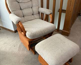 Glider and footstool 