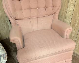 Pink armchair
