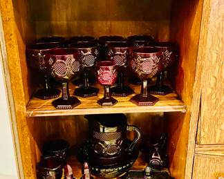 Avon Ruby Red Cape Cod pieces