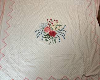 Chenille full size bedspread