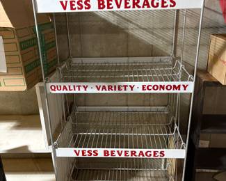Vess Beverages metal stand