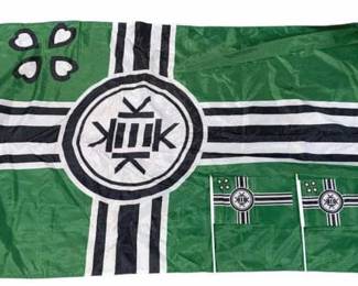 169 - Kekistan Flag & 2 Hand Flags - 30 x 54, 10 x 6

