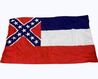 162 - Mississippi State Flag - Nylon - 59 x 34
