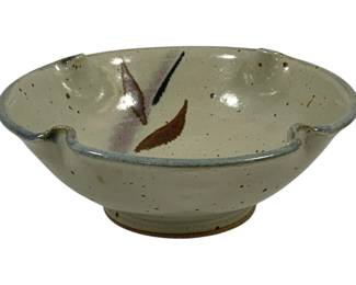 5 - Signed Art Pottery Bowl - 8 x 3.5
