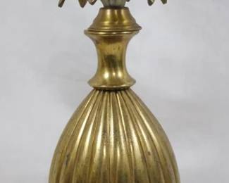 34x - Vintage Pineapple Design Lamp Base 16" used as-is electric/electronic/mechanical item - no guarantee all components, untested
