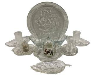 136 - Lot of Assorted Glass Candleholders & More
