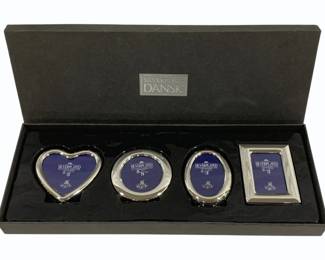 39 - Dansk Silver Plated Miniature Picture Frames w/box
