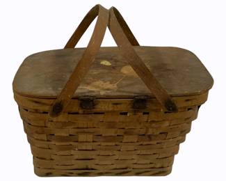 95 - Vintage Picnic Basket - 18.5 x 13 x 18


