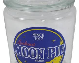 187x - Moon Pie Glass Store Jar 10"
