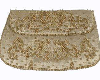 104 - Vintage Beaded Clutch Purse - 7.5 x 5
