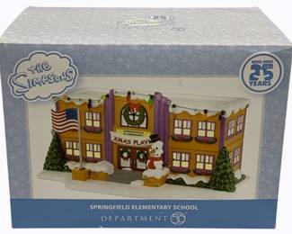 175 - Dept 56 - The Simpsons Elementary School in Box used as-is electric/electronic/mechanical item - no guarantee all components present, untested
