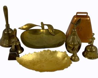 91 - Lot of Assorted Bells & Trays
