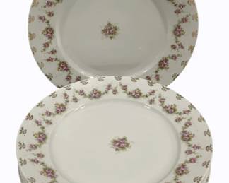 107 - 5 Vintage China Plates - 9.5"
