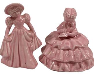 15 - 2 Southern Belle Figurines made of pottery - 6"
