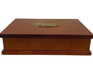 4 - Wood "Memories" Box 11 x 8.5 x 3
