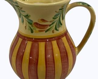 19 - Southern Living at Home Gail Pittman Siena Pitcher 8" tall
