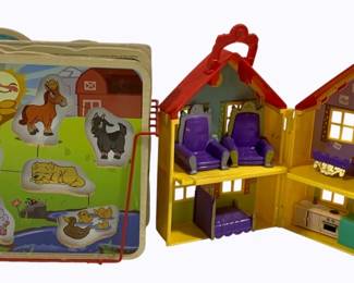 154 - Lot of Vintage Toys missing puzzle pieces
