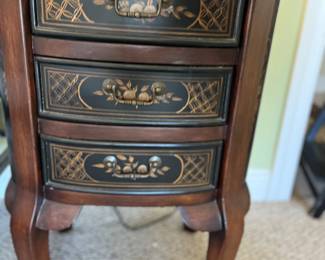 3 drawer accent table