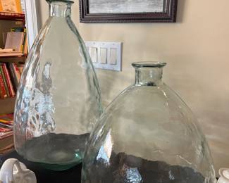 Large glass bottles