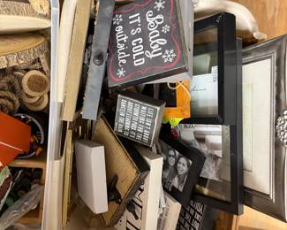assorted art and frames