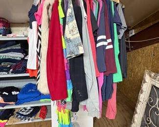 graphic tees and assorted clothing (t-shirts, dresses), etc