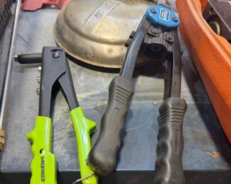 Pop rivet guns. Total of 4