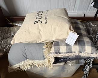 assorted pillows