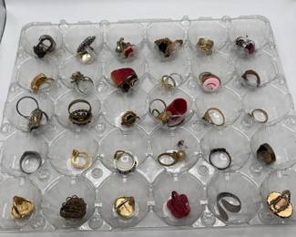 Huge Ring Mystery Lot 49 Rings