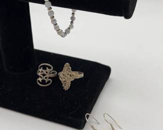 Cute Lot Of Sterling Silver Jewelry