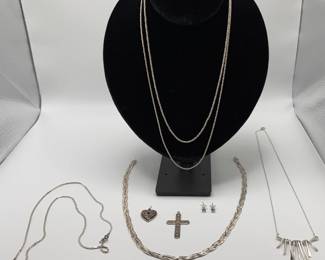 Huge Sterling Silver Jewelry Lot