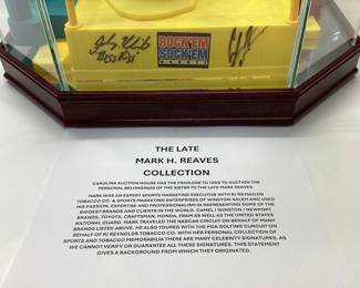  JOHNY HENDRICKS AND DONALD CERRONE AUTOGRAPHED ROCKâ€™EM SOCKâ€™EM GAME FROM UFC 167 NOV.16, 2013 FEATURING JOHNY BIGG RIGG HENDRICKS AND DONALD COWBOY CERRONE IN DISPLAY CASE. BONUS FINGER FIGHTER GAME.