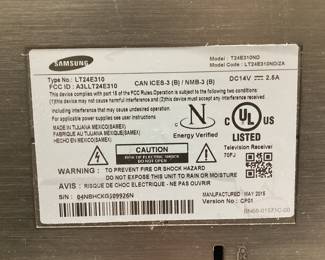 DELL MONITOR WITH STAND, SAMSUNG TV, AND SPEAKERS ALTECâ€¦. NEEDS POWER SUPPLY FOR BOTH MONITOR AND TV NO REMOTE