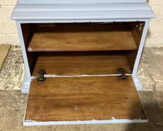 GUN CABINET WITH LOCK AND KEY REPAINTED BLUE