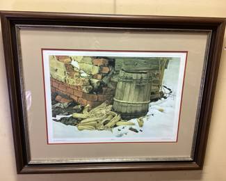 BOB TIMBERLAKE SIGNED #276/1000 MR. ZIMMERMANS CORN FRAMED PRINT, 35in by 28in NO SHIPPING PICKUP ONLY